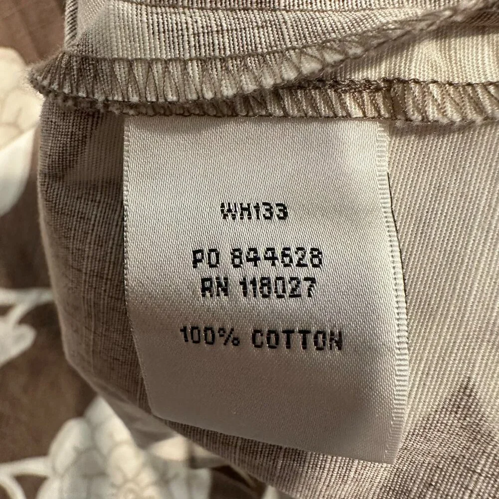 Boden Brown Cream Floral V-neck A-line Sleeveless Dress 8UK / 4US Casual Summer - Picture 6 of 8